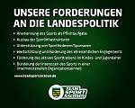 TeamSportSachsen fordert sächsische Landespolitik